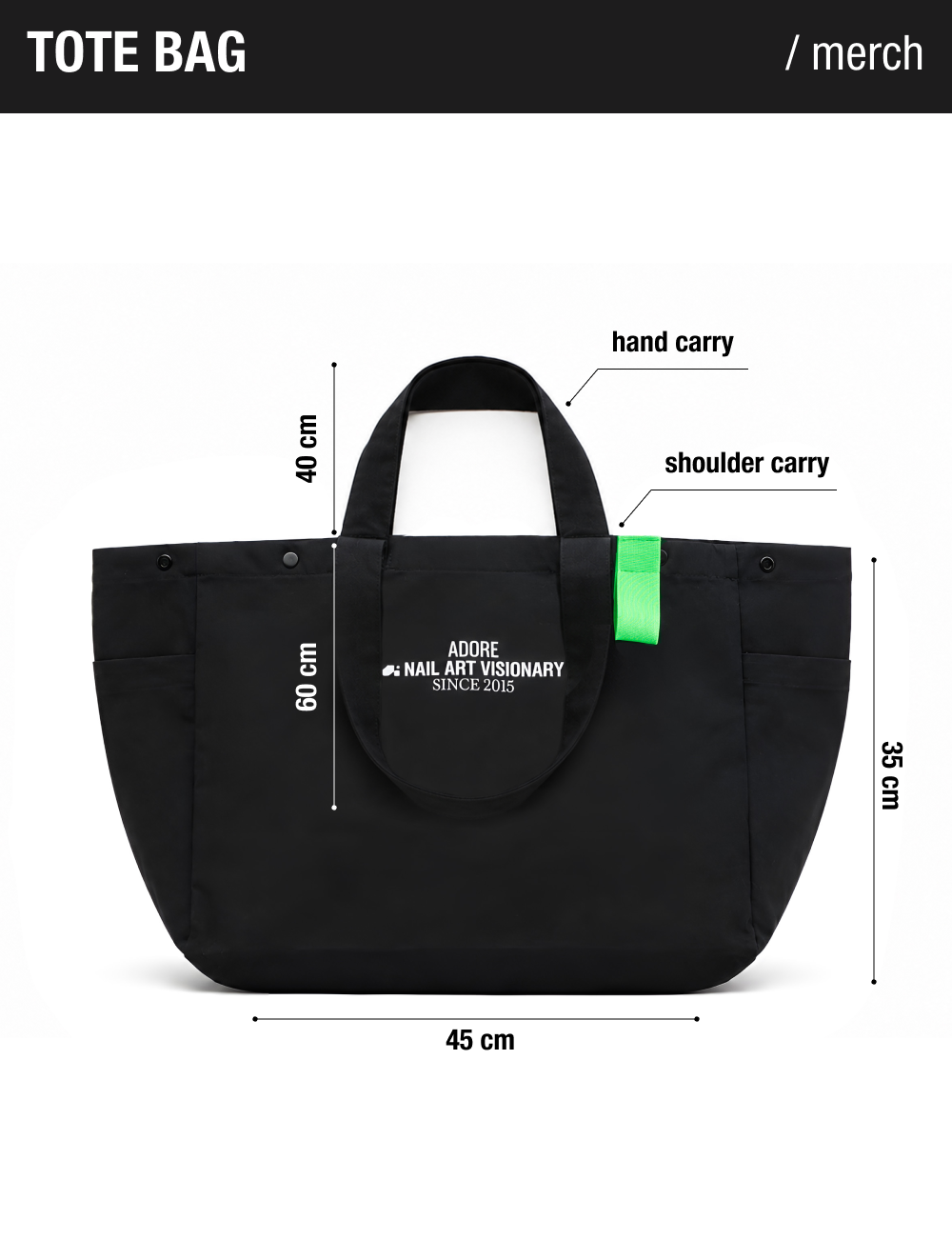 шопер ADORE Nail Art Visionary Tote Bag