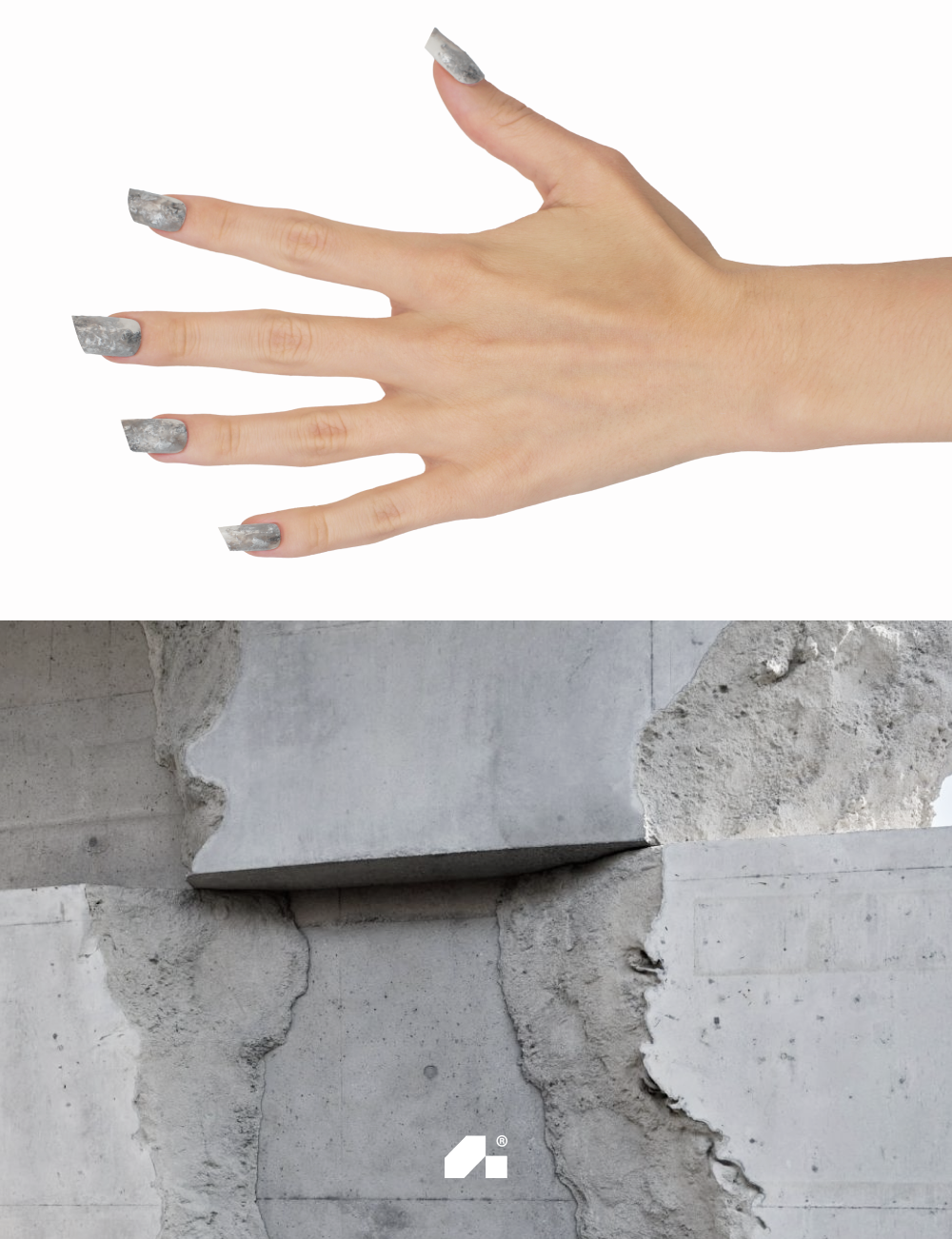 накладні нігті BETON BRUT