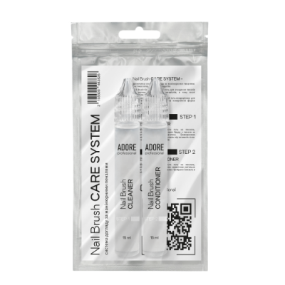 система догляду за манікюрними пензлями Nail Brush CARE SYSTEM 2*15ml система догляду за манікюрними пензлями Nail Brush CARE SYSTEM 2*15ml