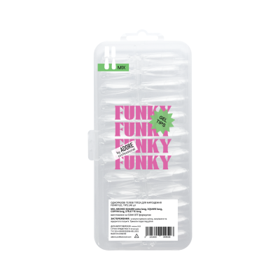Гелеві тіпси для нарощення FUNKY GEL TIPS 240шт - MIX