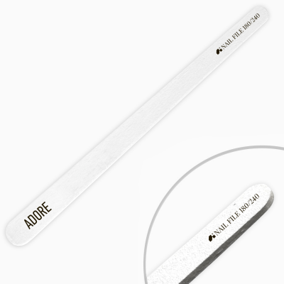 Пилка для нігтів одноразова ADORE professional 180/240 крапелька