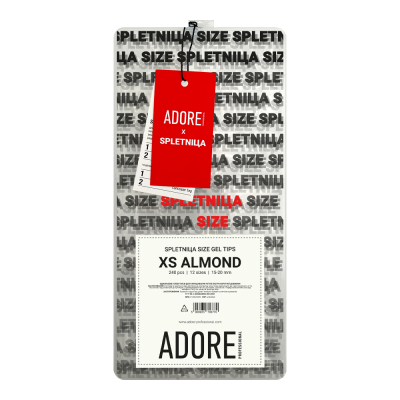 Гелеві тіпси для нарощення SPLETNIца SIZE XS GEL TIPS 240шт – almond