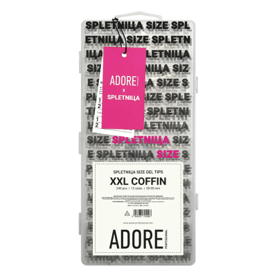 Гелеві тіпси для нарощення SPLETNIца SIZE XXL GEL TIPS 240шт - coffin Гелеві тіпси для нарощення SPLETNIца SIZE XXL GEL TIPS 240шт - coffin