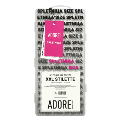 Гелеві тіпси для нарощення SPLETNIца SIZE XXL GEL TIPS 240шт - stilette Гелеві тіпси для нарощення SPLETNIца SIZE XXL GEL TIPS 240шт - stilette