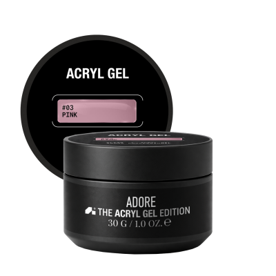 акрил-гель для нарощування нігтів ADORE PROFESSIONAL Acryl Gel 30ml №03 - pink