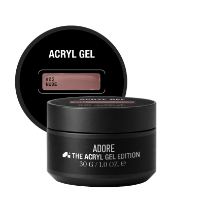 акрил-гель для нарощування нігтів ADORE PROFESSIONAL Acryl Gel 30ml №05 - nude