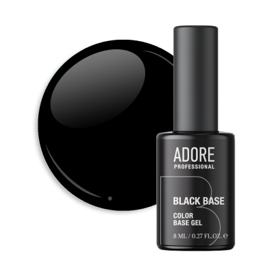 кольорова база для нігтів ADORE professional 8ml - black