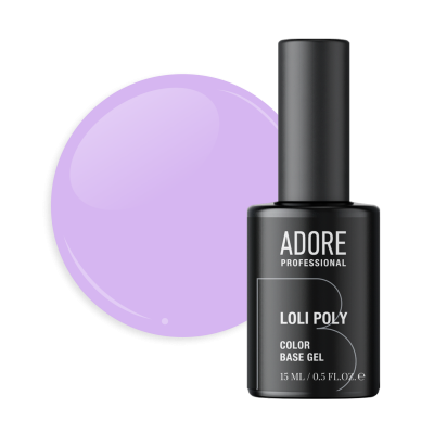 кольорова полібаза ADORE PROFESSIONAL Loli Poly Base 15мл №01 - peri