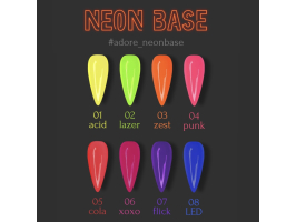 неоновая база для ногтей NEON BASE 8ml №05 - cola