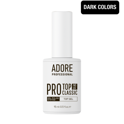 топ для темних відтінків ADORE PROFESSIONAL PRO Сlassic Top|no UV 15ml топ для темних відтінків ADORE PROFESSIONAL PRO Сlassic Top|no UV 15ml