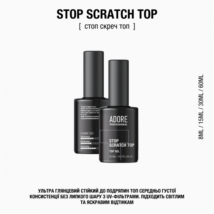 ультраглянцевий топ Stop Scratch Top 
