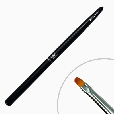 Пензель для гелю Gel Oval №4