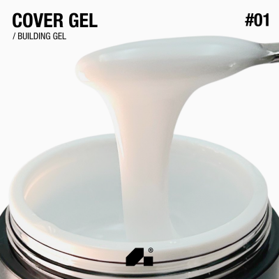 середньо густий гель для нарощування і зміцнення нігтів Cover Gel 