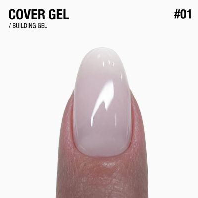 середньо густий гель для нарощування і зміцнення нігтів Cover Gel 