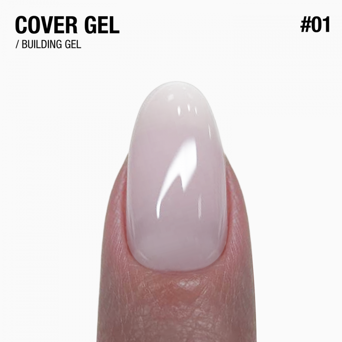 середньо густий гель для нарощування і зміцнення нігтів Cover Gel 