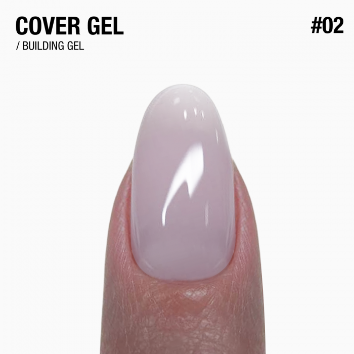 середньо густий гель для нарощування і зміцнення нігтів Cover Gel 
