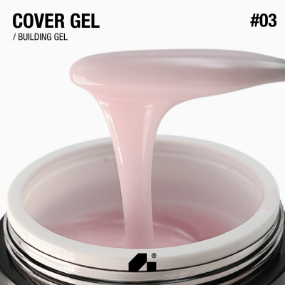середньо густий гель для нарощування і зміцнення нігтів Cover Gel 