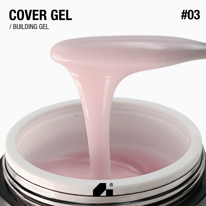 середньо густий гель для нарощування і зміцнення нігтів Cover Gel 