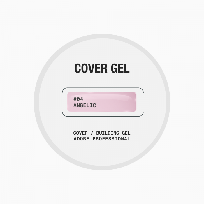 середньо густий гель для нарощування і зміцнення нігтів Cover Gel 