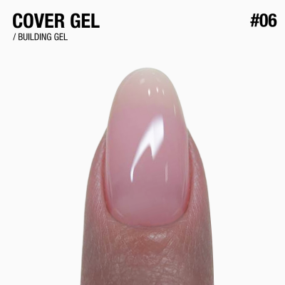 середньо густий гель для нарощування і зміцнення нігтів Cover Gel 
