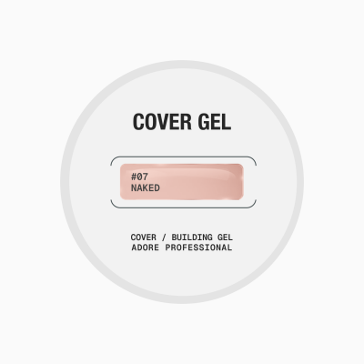 середньо густий гель для нарощування і зміцнення нігтів Cover Gel 