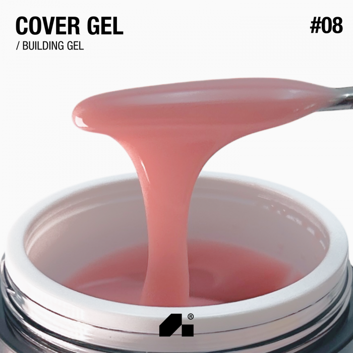 середньо густий гель для нарощування і зміцнення нігтів Cover Gel 