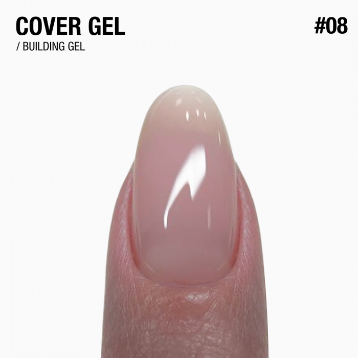 середньо густий гель для нарощування і зміцнення нігтів Cover Gel 