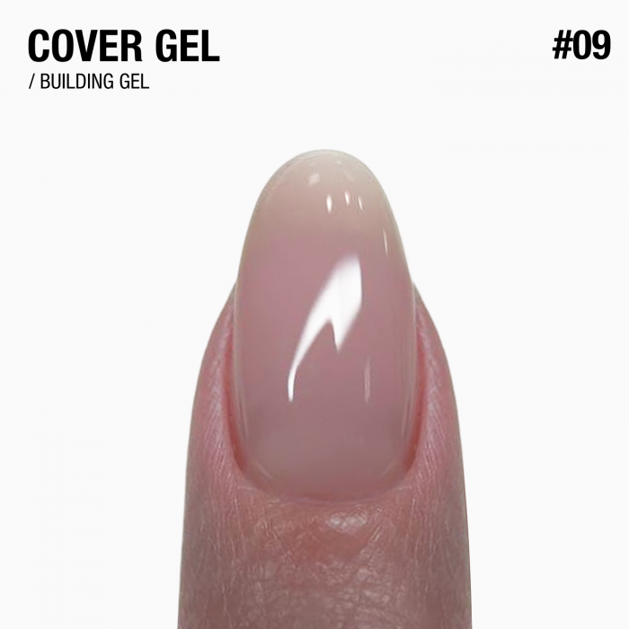 середньо густий гель для нарощування і зміцнення нігтів Cover Gel 