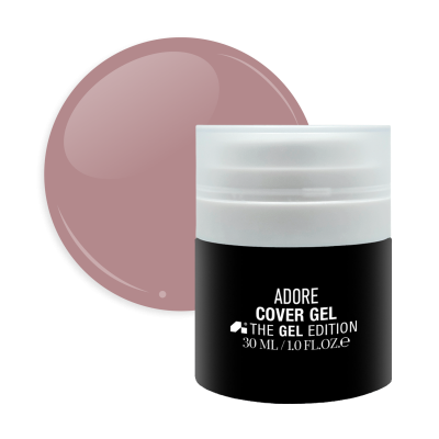 середньо густий гель для нарощування і зміцнення нігтів ADORE PROFESSIONAL Cover Gel 30г №10 - ashrose