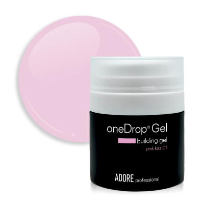 густий гель для нарощування нігтів one Drop Gel 30г №01 – pink kiss