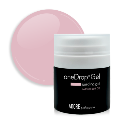 густий гель для нарощування нігтів one Drop Gel 30г №02 – ballerina pink
