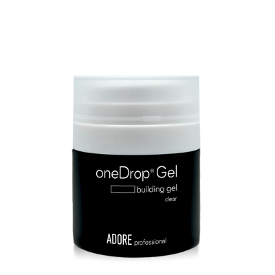густий гель для нарощування нігтів one Drop Gel 30г - clear