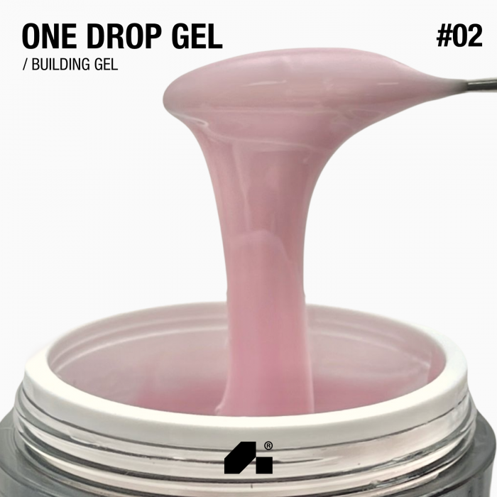 густий гель для нарощування нігтів (рефіл) one Drop Gel