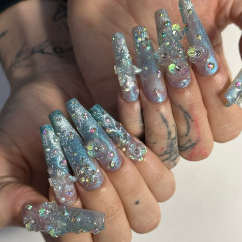 гель-лак "котяче око" Crystal Flash