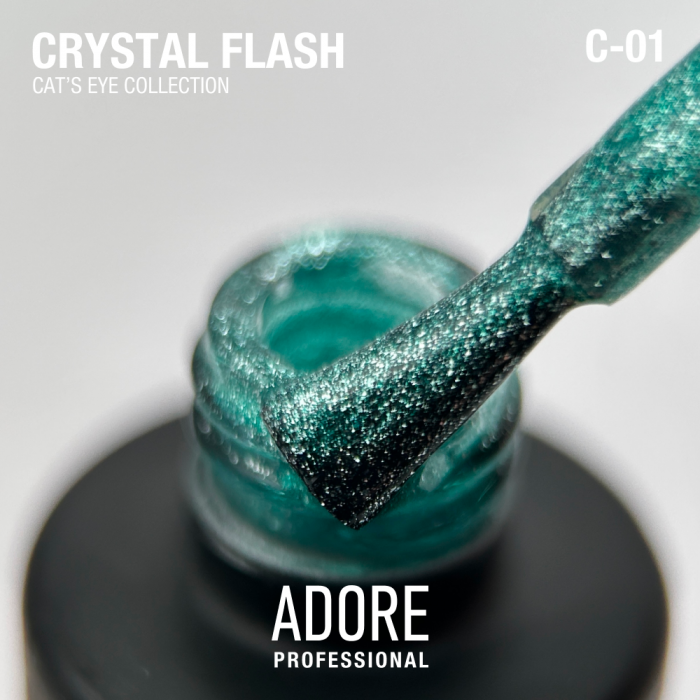 гель-лак "котяче око" Crystal Flash