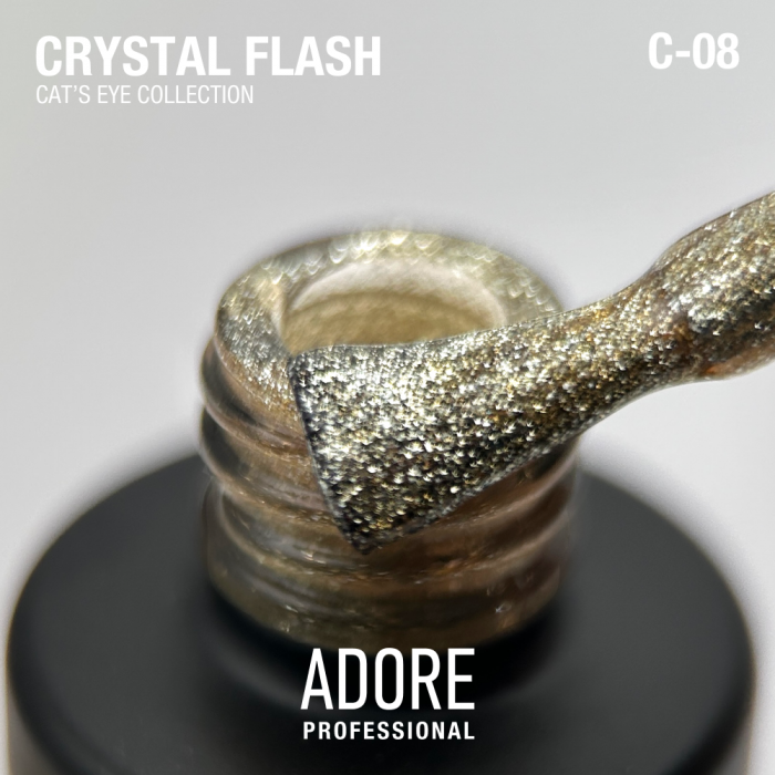 гель-лак "котяче око" Crystal Flash