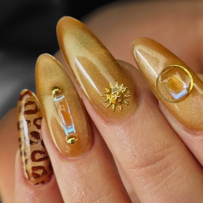 гель-лак "котяче око" Metal Glass