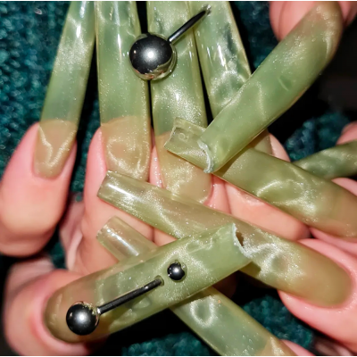 гель-лак  "котяче око" Metal Glass