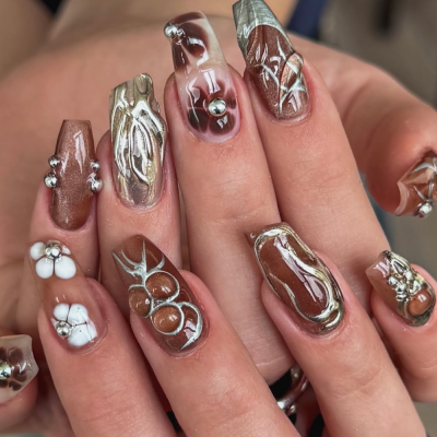 гель-лак "котяче око" Metal Glass