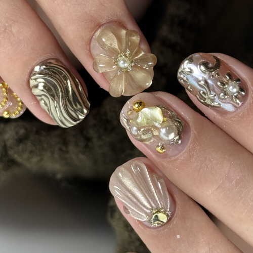 гель-лак "котяче око" Metal Glass