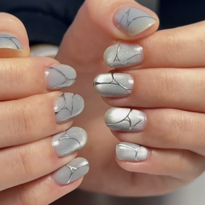 гель-лак  "котяче око" Metal Glass