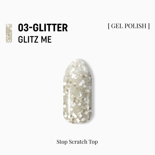 гель-лак ADORE professional 8ml GM-03 - glitter