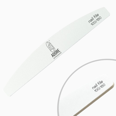 пилка для нігтів ADORE professional 100/180 півколо 
