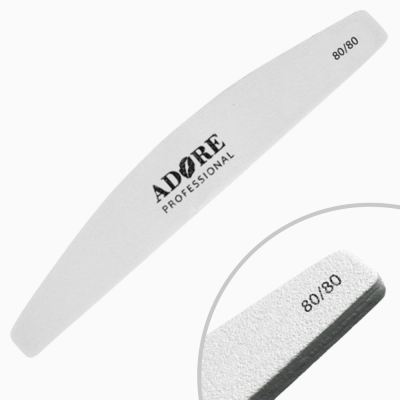 Пилка для нігтів  ADORE professional 80/80 півколо 