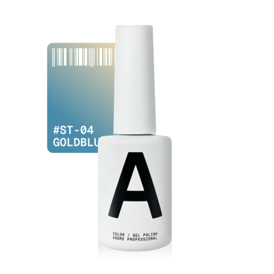 гель-лак ADORE PROFESSIONAL Satin Cat’s Eye 12ml ST-04 - goldblue