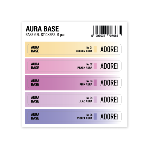 набір наліпок на тіпси Aura Stickers