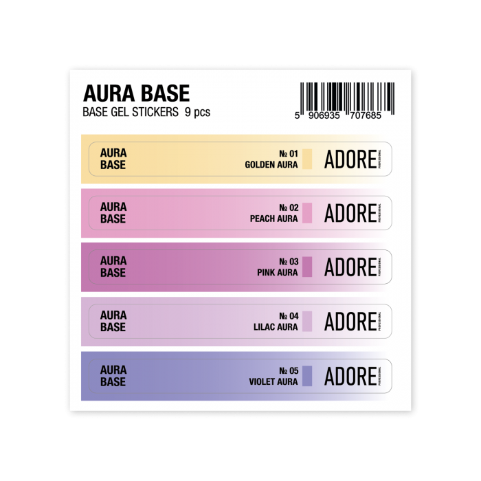 набір наліпок на тіпси Aura Stickers