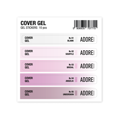 набір наліпок на тіпси Cover Gel Stickers 10 шт набір наліпок на тіпси Cover Gel Stickers 10 шт