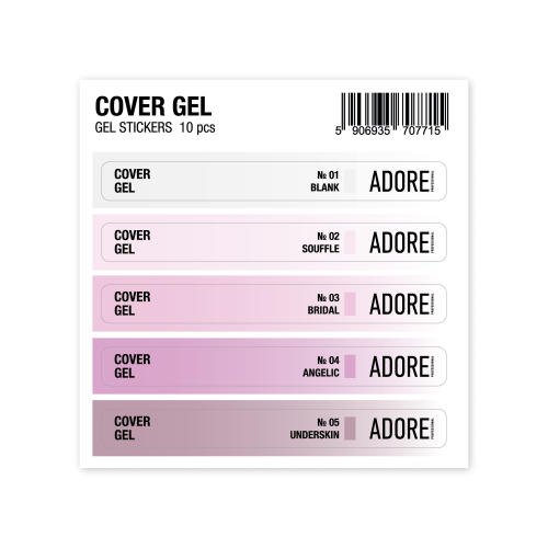 набір наліпок на тіпси Cover Gel Stickers