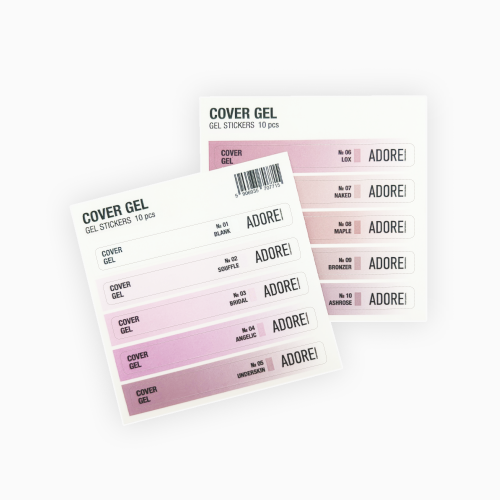 набір наліпок на тіпси Cover Gel Stickers